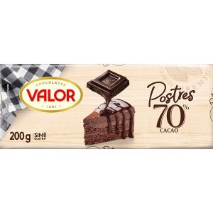 CHOC POSTRES NEGRO 200 G VALOR